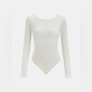 Commense Bra-Free Long Sleeve Backless Bodysuit
Size L